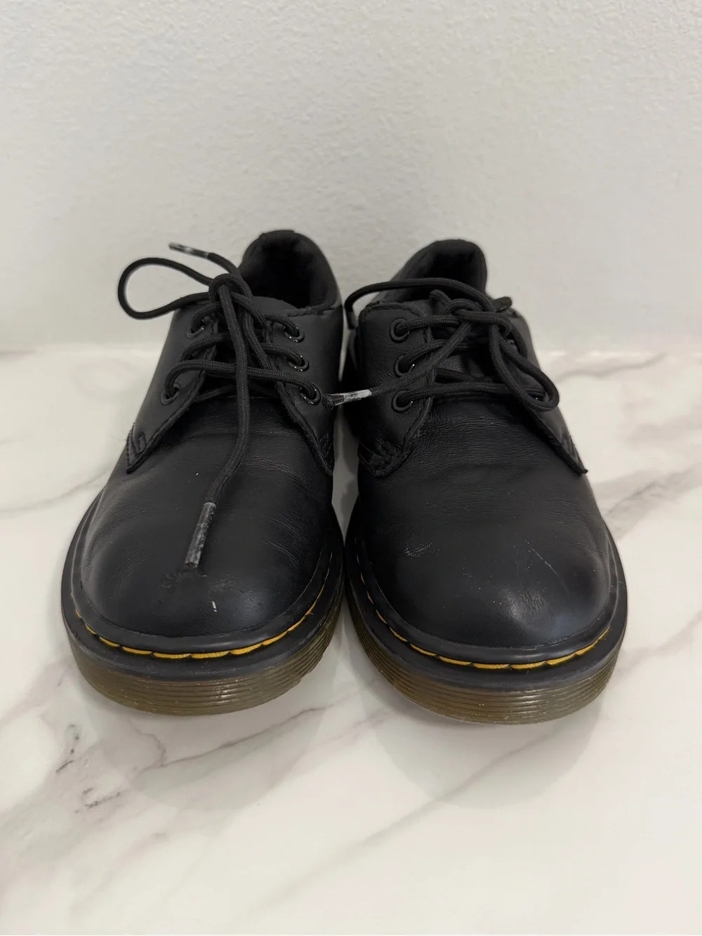 De.Martens Youth 1461 black leather shoes lace up size 12 Uk11